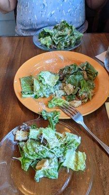 A real Caesar salad perfectly made