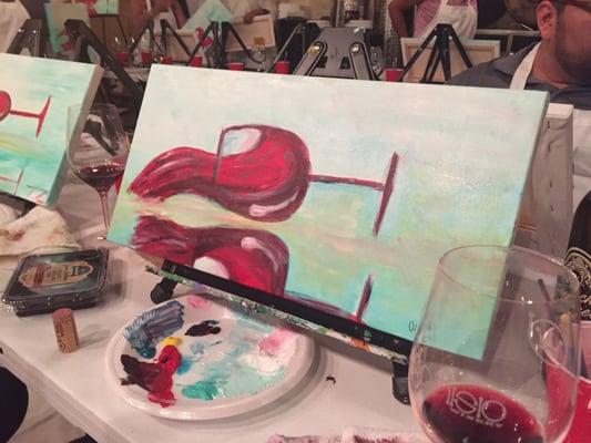 "Paint & Sip" at Dionisio