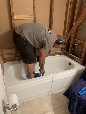 Bathtub to Shower remodel