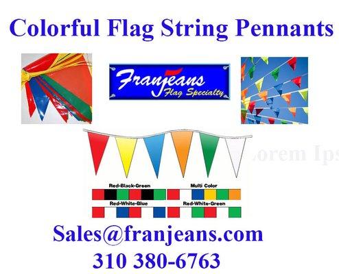 Colorful Flag String pennants