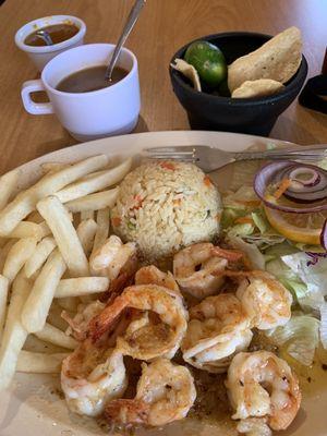 Shrimp in garlic butter