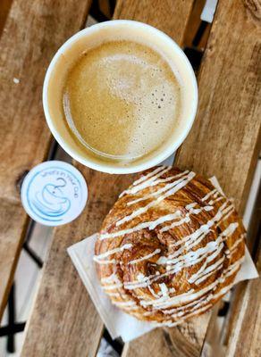 Cortado & Cinnamon Roll