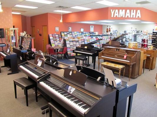 Acoustic and Digital pianos including the famous Clavinova line!