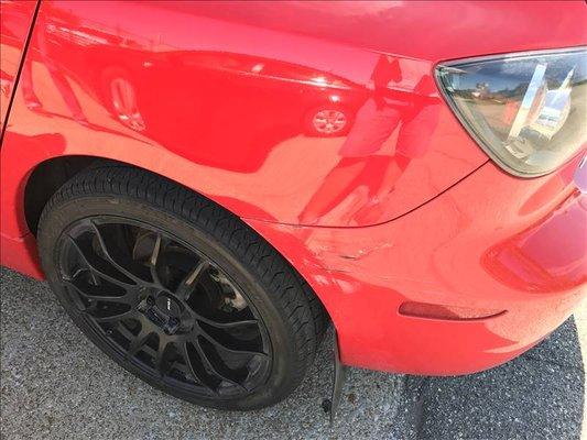 actual damage that was repaired to the vehicle