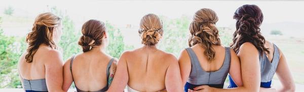 Bridal party hair by Essence