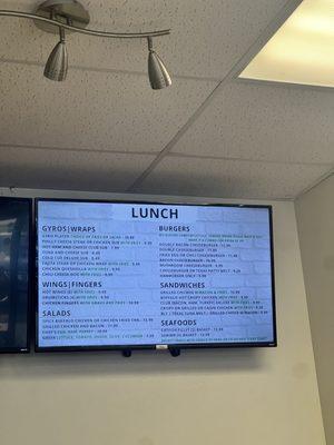 Lunch Menu