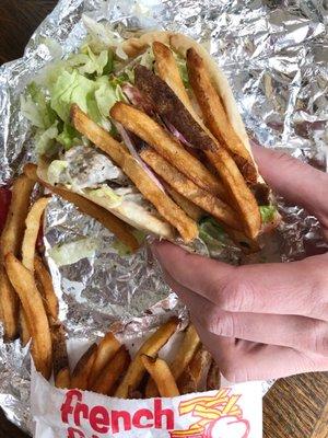 Gyro Fries and Pop Combo