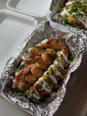 Loaded Smoked Shrimp Potato