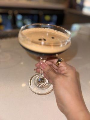 The espresso martini was very good