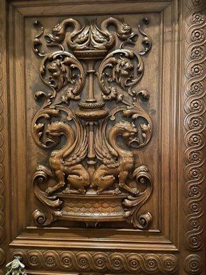 Door carved ornament