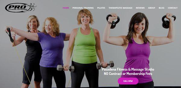 Pasadena gym web site