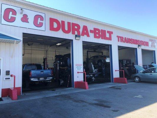 C & C Durabilt Transmission, now under new ownership and offering complete auto repair services.