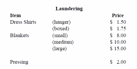 Laundering