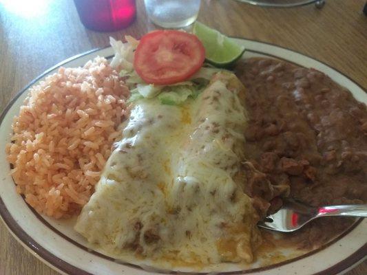 Pork Chile Verde enchiladas