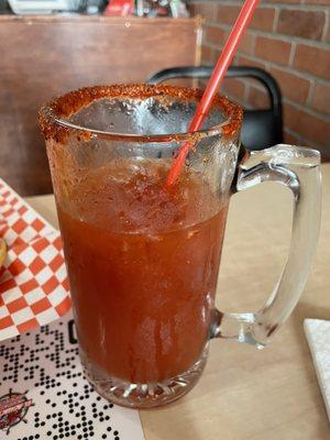 Michelada with Pacifico beer