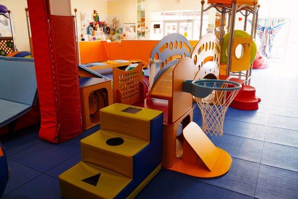 Proprietary play equipment changes every three weeks to provide new challenges and themes.

Photo: LaLa Photography DFW