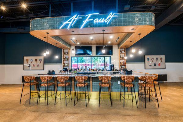 Another full service bar in the pickleball space. Features two TVs at the bar and two more 75 in. TVs adjacent to the bar.