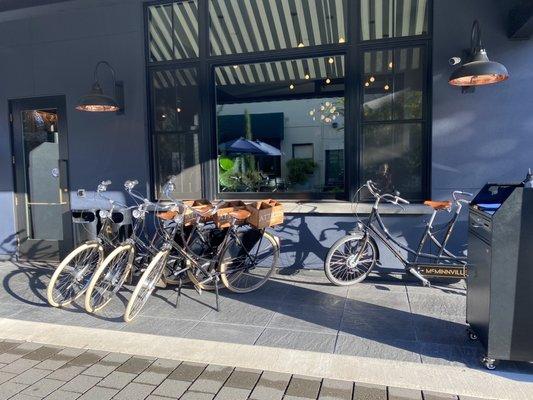 Complimentary bike rentals for guests