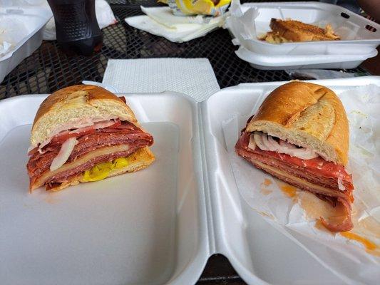 Hot Italian sandwich