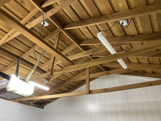 Sandblast wood vaulted ceilings