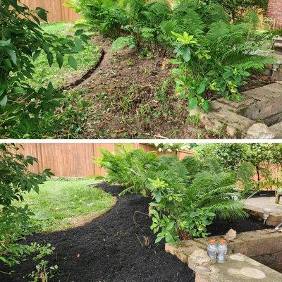 Mulch bed installation