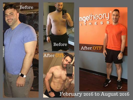 Our OTF West Windsor Member Cory lost over 80lbs coming in 3-4 times a week!