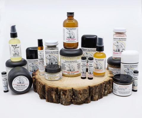 Complete line of natural skincare products for all your specific needs