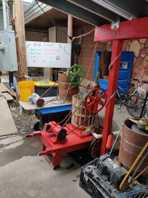 Machines making ice cream