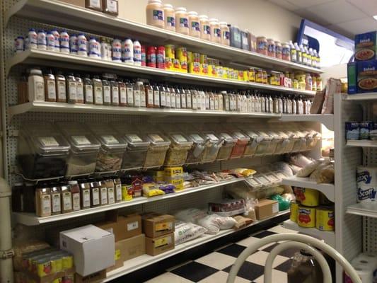 Shelves and shelves of everything you could ever want from the Mediterranean!