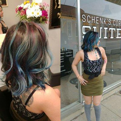 Peacock color melt