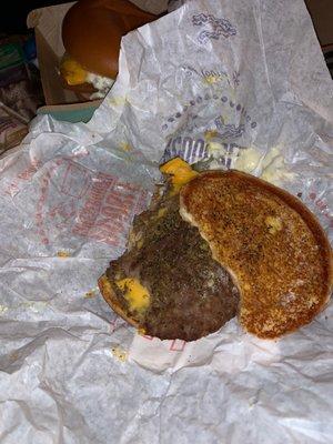 Triple cheese burger