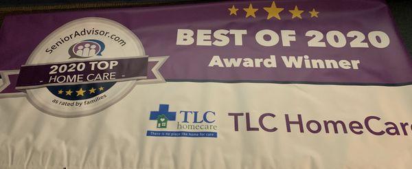 TLC HomeCare voted Best of Home Care by Senior Advisor.com