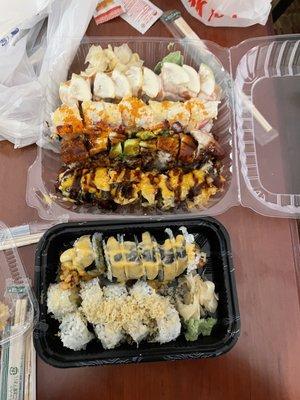 firecracker roll, spider roll