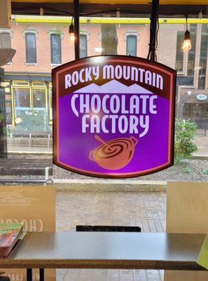 Rocky Mountain Chocolate Factory sign