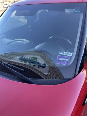 Maine State inspection sticker for 2016 Kia Soul