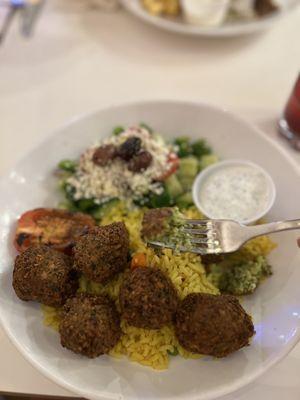 Falafel dinner