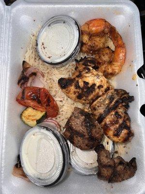 Togo Trio Kabob Plate