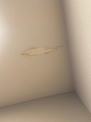 Ceiling crack