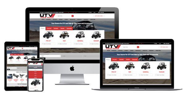 Large UTV parts store we designed with over 6000 products.