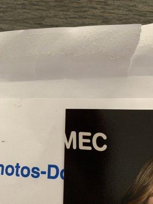 The name of the school is West-Mec and this is how it printed!