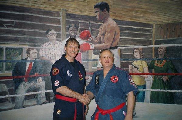 Taken at the Muhammad Ali Training Camp in Deer Lake, PA with my Sensei, Professor George Dillman in 2008.