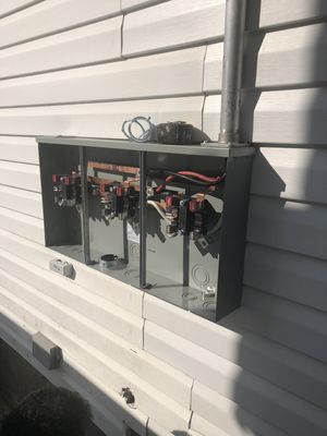 220 volt 100amp upgraded meters