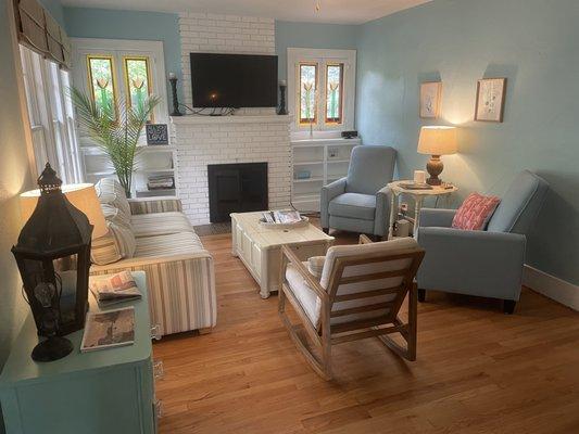 Living room at the front of the house and next to the morning room.