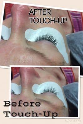 A lash touch-up by Aubrey