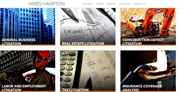 Hines Hampton LLP Screenshot