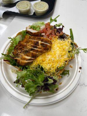 Tostada salad w/ chicken