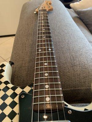 Amazing fret work by Doc ! Beautiful polish on the neck