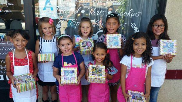 Our first graduates from our cupcake class