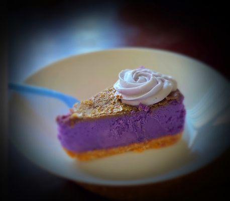 Ube Cheesecake Slice