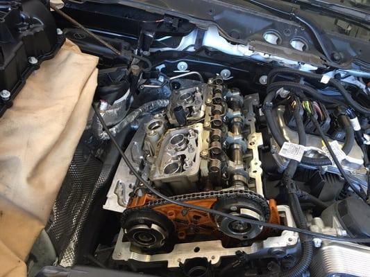 Repairing Engine oil leak on a 2013 BMW 3 series